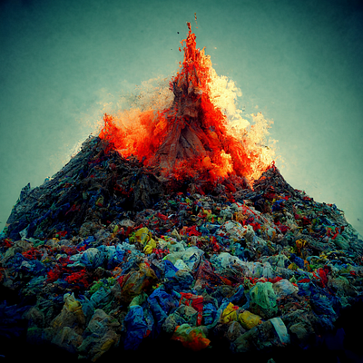 Plastic Mountain design graphic design illustration photoshop