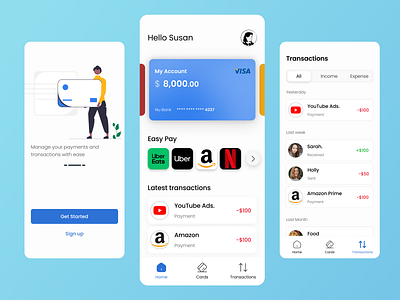 Swift Pay app payment ui design ux design