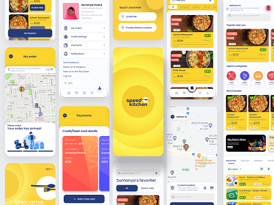 Speed Kitchen - Food Delivery App android app delivery food ios kitchen spped ui ui design uiux user experience user interface ux