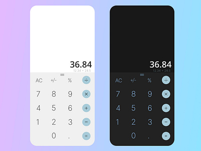 Calculator Ui design Daily Ui #004 appdesign branding calculatordesign dailyui004 design graphic design illustration ui