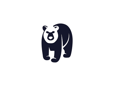 Bear animal bear brand branding design elegant graphic design illustration logo logo design logotype mark minimalism minimalistic modern negative space negativespace sign vector wild
