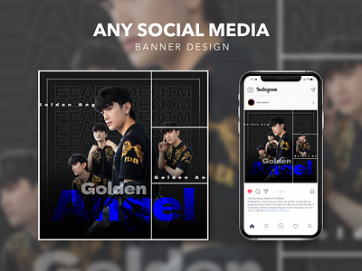 Golden Angel | Fashion Design banner collection fashion graphic design man social media