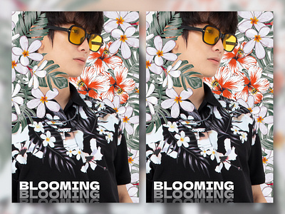 BLOOMING | Fashion Design banner blooming fashion graphic design man social media