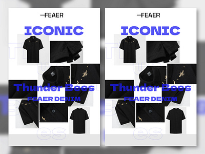 ICONIC | Fashion Design banner collection fashion graphic design man social media