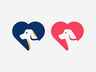 Puppies! brand brand identity branding care design dog heart icon illustration logo logo design love mark negative space pet puppies puppy red saas symbol