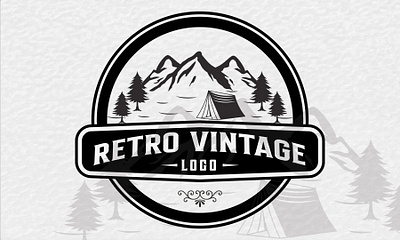 vintage logo animation branding design graphic design illustration vector