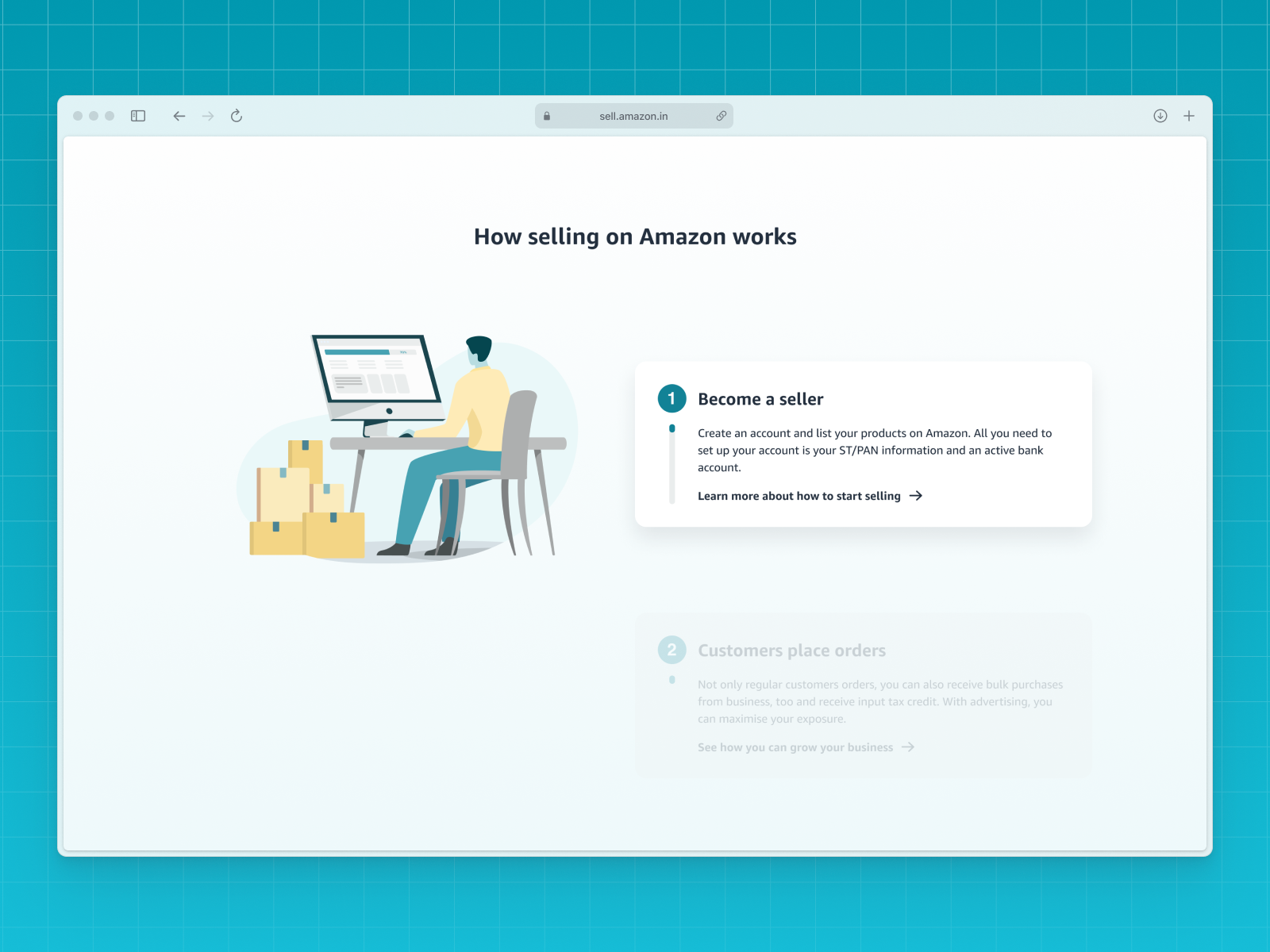 Amazon Seller Illustration Concept