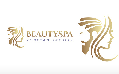 Man Woman Beauty Spa Aesthetics Logo Design aesthetic beauty women