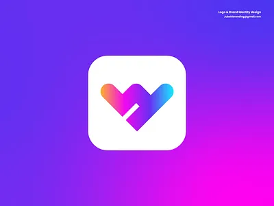 W , Y Initial letter logo (App icon) abstract logo app icon awesome logo branding branding identity cool logo gradient logo initial letter logo logo logo design love logo new logo tech logo visual identity w letter logo w y letter logo y letter logo