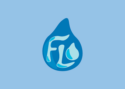 FLO water LOGO branding design graphic design illustration logo typography