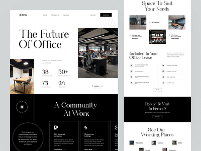 Co-Working Space Website. clean co working coworkers coworking coworking space landingpage layout minimal office office space orix place sajon typography web website website design whitespace work working