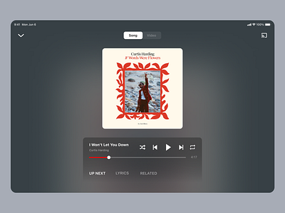 iPad YouTube Music App UI UX Redesign Fresh Modern ipad app mini redesign ui ux youtube music