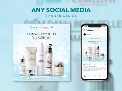 Best Seller | Cosmetic Design banner cosmetic graphic design social media