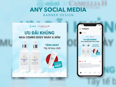 Combo Body | Cosmetics Design banner cosmetic graphic design social media