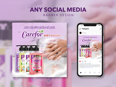 Hand Wash | Social Media Design banner graphic design hand wash social media