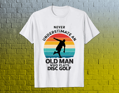 Disc Golf Old Man T-Shirt Design best tshirt design