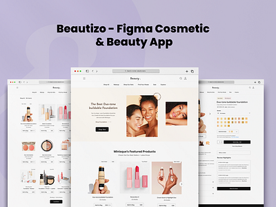 Beautizo - Figma Cosmetic & Beauty App branding dentist design doctor graphic design health hospital medical motion graphics ui