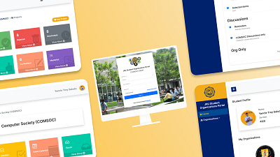 JRU Student Organizations Portal design graphic design illustration ui