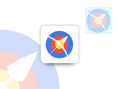 Archery Scoring Icon App - Daily UI 005 app archery dailyui design icon scoring ui ux