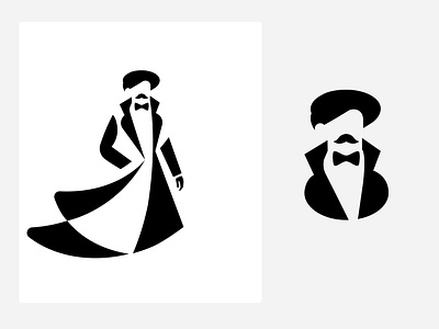 LOGO - MEN branding design hat icon identity illustration logo luxury marks men mode model symbol ui vector