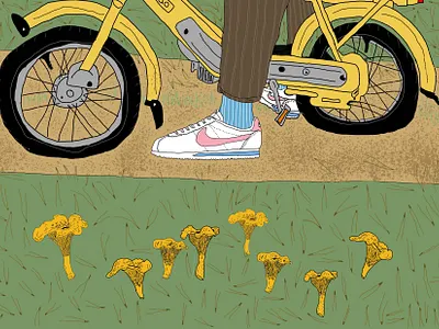 Lets ride graphic design ilustration