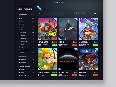 Decentralized appstore for gamefi projects defi gamefi uiux design web3