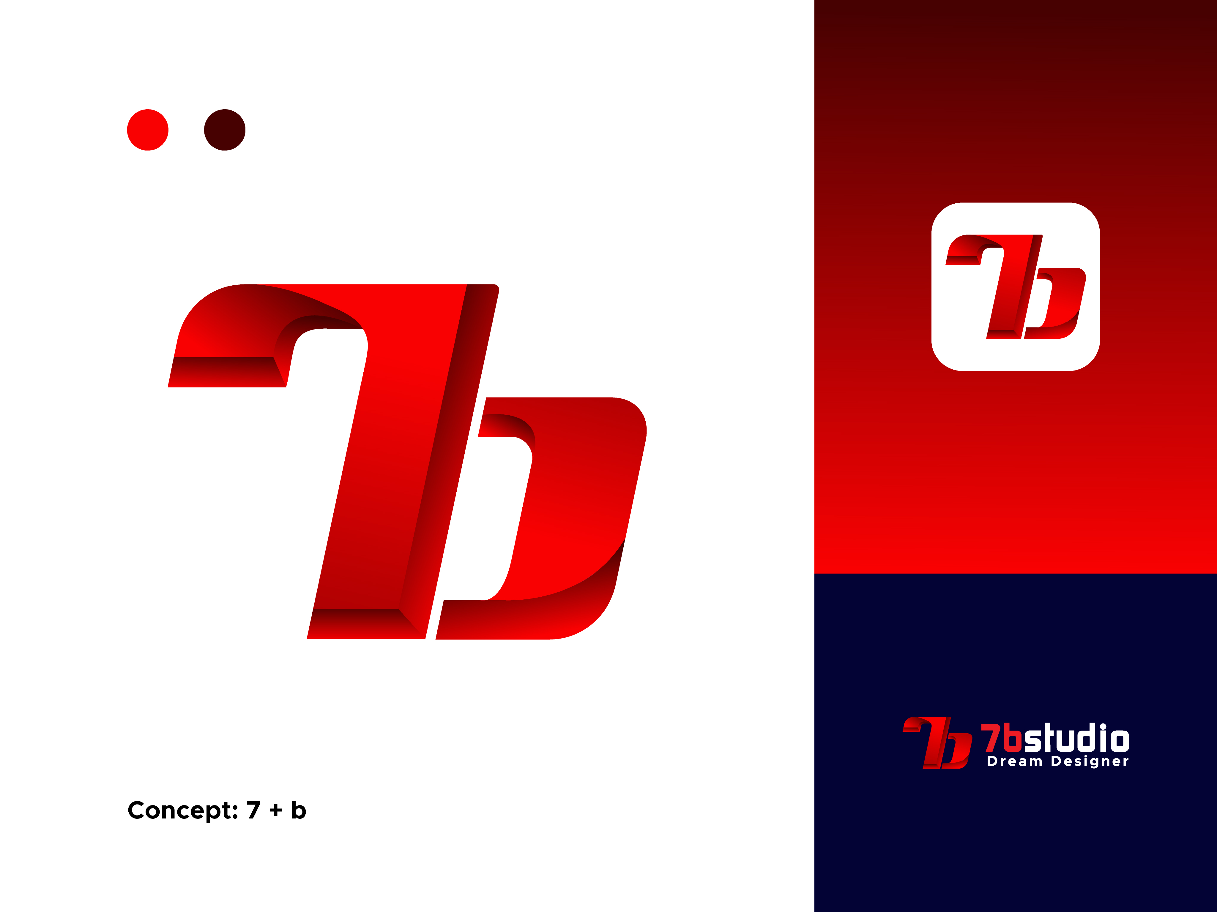 Letter 7b Logo Icon Design Vector Stock Vector (Royalty Free) 1763152208 |  Shutterstock