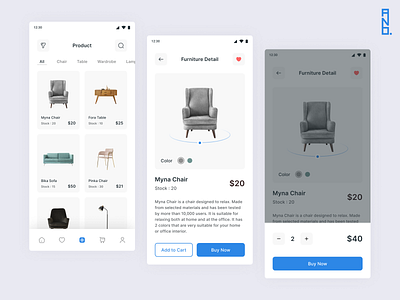 Furniture App UI Design design furniture graphic design mobile mobile app mobile design ui ui design uiux ux ux design