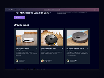 Robot Vacuum Cleaner/ Blog Page automaticcharging automaticcontrol blog easeofuse experimentaldesign navigation robotvacuumcleaner sensors ui usercentereddesign ux