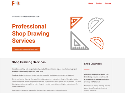 Engineering Drawings Company Website australia branding canva elementor engineering sydney website wordpress