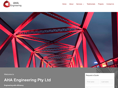 Engineering Services Company Website astra theme branding elementor website wordpress