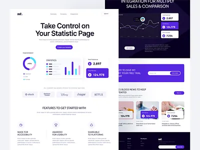 Data Analyzer Saas website analytics saas saas app saas management saas product saas tool saas ui design saas web saas website web design website design