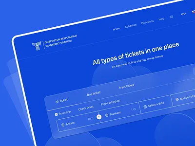 Ministry of Transport of the Republic of Uzbekistan branding ministry transport ui ux uzbekistan web