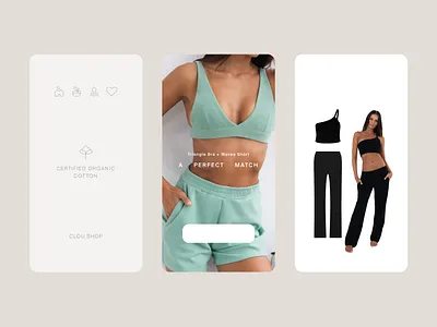 Social Media Design for Clou branding button feeddesign icon layout logo storydesign ui