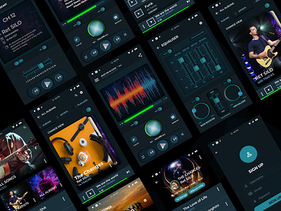 Music Player App Design UI app design ui ux