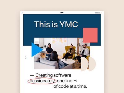 YMC — Website branding design figma graphic design it consultancy saas startup swiss ui user experience user interface ux uxui visual design