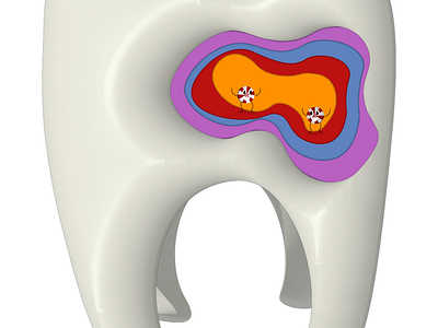 Cavities 3d cavities dentist design graphic design illustration tooth vector