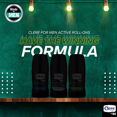 Clere For Men - Social Media Post 2022 animation design digitalart graphic design instagram motion graphics product social media