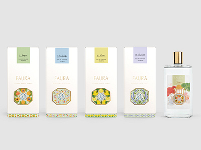 Faura Cologne Packaging Design branding color design graphic design illustration logo packaging typography