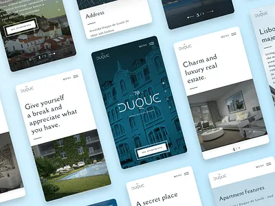 Duque 70 — Real estate website classic figma mobile real estate sketch ui design ux design uxui uxui design visual design webdesign website