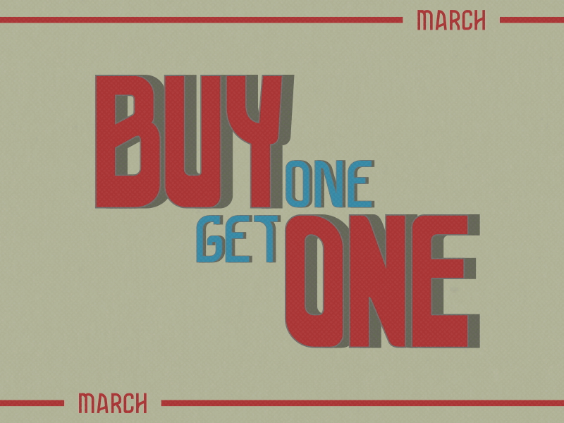 Buy One Get One after effect animation design graphic design illustration kinetic motion graphics typography vector