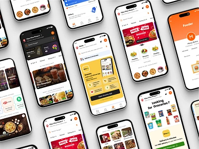 Fooder App book a table app design dining food app food order app fooder gold membership grocery homepage illustration online food delivery ordering app pro app strap sumit ui ux