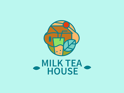 milk tea house 3t 3t branding branding design graphic graphic design idea logo logo design logo milk tea milk tea logo
