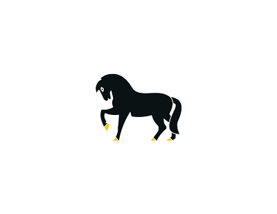 The Horse animal barnding design emblem farm flat horse icon identity illustration logo logodesign mark modern sport stallion steed symbol unique vector