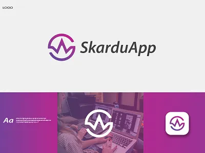 SkarduApp | App Logo Design | Social Media Post Design brand design brand guidline brand identity branding design graphic design illustration logo logo design luxury logo minimal logo modern logo monogram logo social media post stationary design typography logo