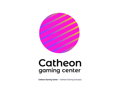 Catheon GC Logo blockchain branding catheon circle design gaming illustration logo purple round stripe web3