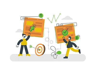 types of advertising ads advertiser audience behavioral character commerce contextual data design ecommerce flat illustration marketing online pet shop targeting user vector webstie