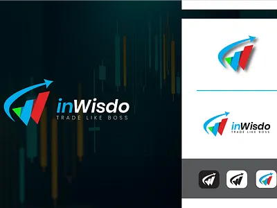 inWisdo App Logo Design | App Icon | Modern App Logo brand design brand identity branding design graphic design illustration logo minimal logo monogram logo stationary design
