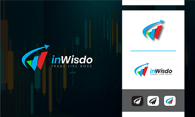 inWisdo App Logo Design | App Icon | Modern App Logo brand design brand identity branding design graphic design illustration logo minimal logo monogram logo stationary design