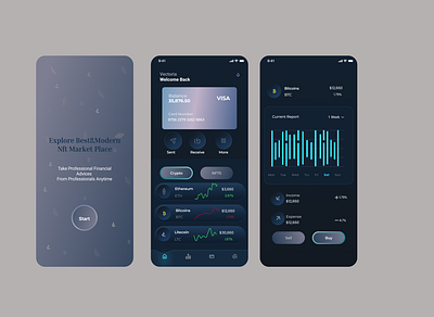 crypto mobile app app design design mobile app ui uiux